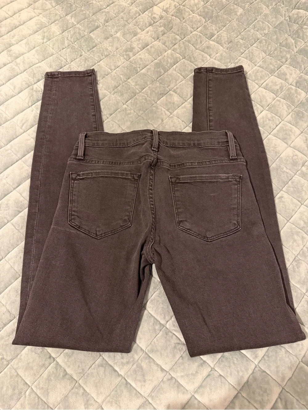 Frame Le Skinny Jean Denim Black High-Rise - size 25
